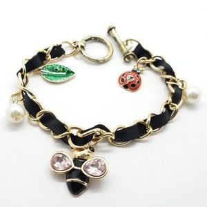 Charm Bracelet Garden Ladybug Bee